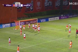 [进球视频]梅开二度！拉克托尼马勒拉甩头攻破海港球门